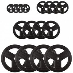 Taurus Premium Standard Cast Iron Weight Plates 75kg Set