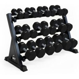 nikestrength Nike Strength 2-22.5kg Dumbbell Set with Rack - Black