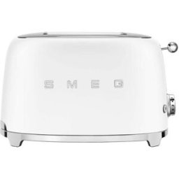 Smeg 50's Style Retro TSF01 2 Slice Toaster - Matte White