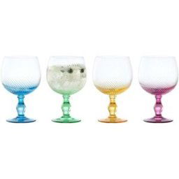 Anton Studio Designs Anton Studios Design Swirl 4 Piece Gin Glass Set