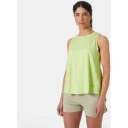 Helly Hansen Women’s Tech Split Back Tank 2.0 Green L - Washed Lime Green - Female