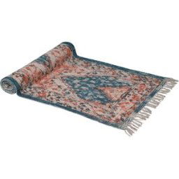 Red & Blue Cotton Rug 240cm Material: Home Decor & Accessories