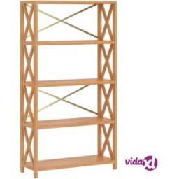 vidaXL 5-Tier Shelf 80x30x146 cm Solid Wood Oak