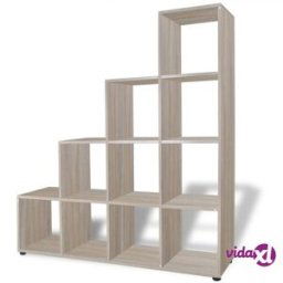vidaXL Staircase Bookcase/Display Shelf 142 cm Oak