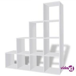 vidaXL Staircase Bookcase/Display Shelf 142 cm White