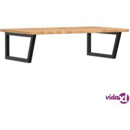 vidaXL Basin Shelf Wall Mounted Steel and Solid Wood Oak