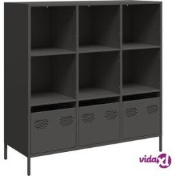 vidaXL Highboard Black 101.5x39x103.5 cm Steel