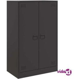 vidaXL Sideboard Black 67x39x107 cm Steel
