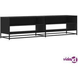 vidaXL TV Cabinet Black 180.5x40x46 cm Engineered Wood