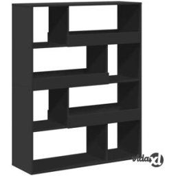 vidaXL Bookcase Black 100x33x125.5 cm Engineered Wood
