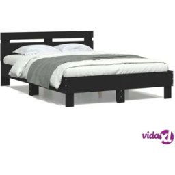vidaXL Bed Frame without Mattress Black 120x190 cm Small Double