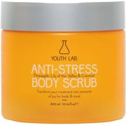 Youth Lab Anti-Stress Body Scrub Detoxifies and Hydrates 350g Pineapple, Lilly of the Valey & Coconut