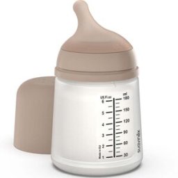 Suavinéx Zero Zero Baby Bottle Anti-Colic with Silicone Teat 180mL Medium S: Slow Flow