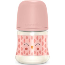 Suavinéx Bonhomia Premium Baby Bottle in Polyamide with Silicone Teat 150mL Pink S