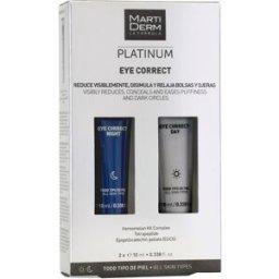 Martiderm Platinum Eye Correct for Dark Circles and Eye Bags Day and Night Care 2x10mL