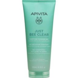 Apivita Just Bee Clear Purifying Cleanser Gel Oily Acne-Prone Skin 200mL