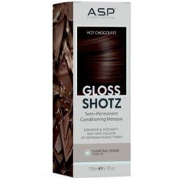 A.S.P Hair Gloss Shotz Semi-Permanent Conditioning Masque Color Enhancer 150mL Hot Chocolate