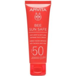 Apivita Bee Sun Safe Anti-Spot and Anti-Age Defense Face Cream Sp50 50mL No Color SPF50