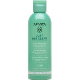 Apivita Just Bee Clear Pore Minimizing Purifying Lotion Oily Acne-Prone Skin 200mL