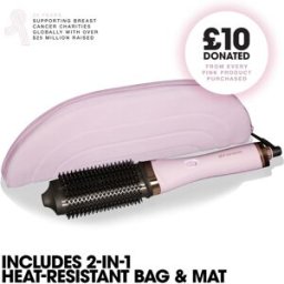 ghd Duet Blowdry Charity Limited Edition Hair Dryer Brush in Pink Sorb