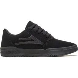 Lakai Brighton Kids Skate Shoes (Black Nubuk) - Black - Size: 2 EU