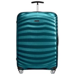 Samsonite Lite-Shock 75cm 4-Wheel Large Suitcase - Petrol Blue