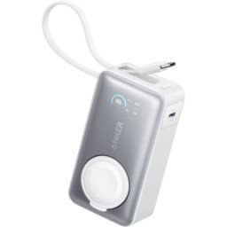 soundcore Anker MagGo Power Bank (10K, 35W, For Apple Watch) Shell White