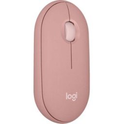 Logitech Pebble Mouse 2 M350s Slim Bluetooth Wireless Mouse, Quiet Clicks, Multi-Device, Custom Button Rose, New
