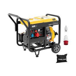 Diesel Generator - 2500 / 7500 W - 12.5 L - 230/400 V - mobile - AVR - Euro 5