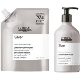 L'Oreal Professionnel L’Oréal Professionel Serie Expert Silver Shampoo 500ml & Refill Pac