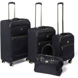 Dune London Oriel 4 Piece Luggage Set - Black Monogram