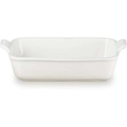 Le Creuset Stoneware Heritage 26cm Rectangular Deep Dish - Meringue
