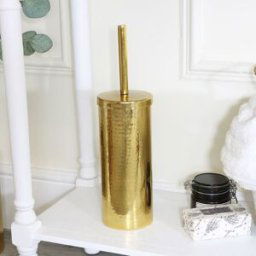 Hammered Gold Metal Toilet Brush Holder Material: Shop By Room/Bathroom/Bathroom Accessories