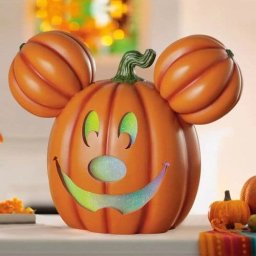 Disney 20” Mickey or Minnie Light-Up Halloween Pumpkin | Music & Timer - Mickey