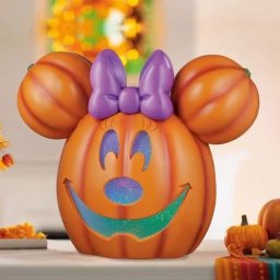 Disney 20” Mickey or Minnie Light-Up Halloween Pumpkin | Music & Timer - Minnie