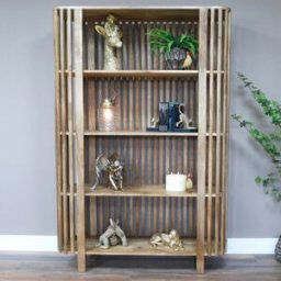 Large Wooden Display Shelf Unit / Bookcase 180cm Material: Furniture