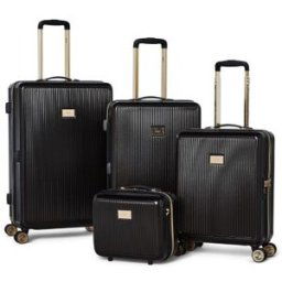 Dune London Olivia 4 Piece Luggage Set - Black