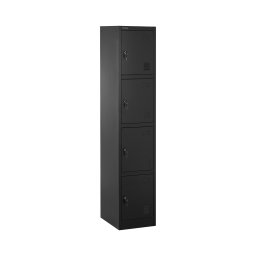 Locker - 4 compartments with shelf - lockable - 80 kg