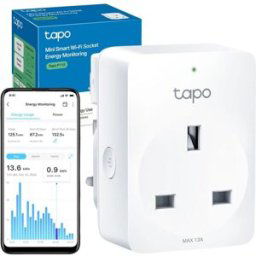 Tapo Smart Plug with Energy Monitoring - Remote Management via App, Scheduling, Timer, Device Sharing, Away Mode, Voice Control (Alexa & Google Home) - Tapo P110