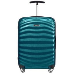 Samsonite Lite-Shock 55cm 4-Wheel Cabin Case - Petrol Blue