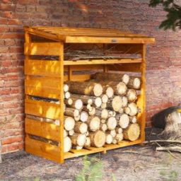 Power Sheds 4 x 2 Powersheds Log Store with Shelf