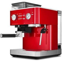 KitchenAid Semi Automatic Espresso Machine with Burr Grinder Candy Apple