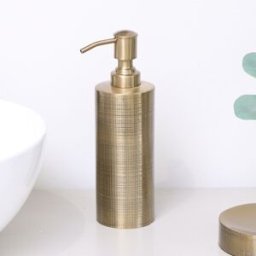 Brass Gold Textured Metal Soap Dispenser Material: Shop By Room/Bathroom/Bathroom Accessories