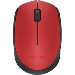 Logitech M171 Wireless Mouse – 2.4GHz, USB Mini Receiver, 12-Month Battery, Red