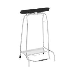 Trash bag holder - Black, Silver - foot pedal - 2 - Uniprodo