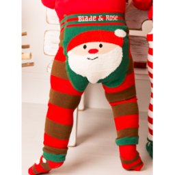 Santa Leggings 1-2 Years Christmas Clothing For Babies & Toddlers Red/Brown/Green 1-2 Years