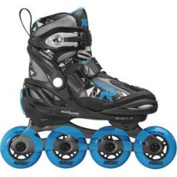 Roces Moody TIF Kids Inline Skates (Black/Astro Blue) - Black;Blue - Size: 3-6 EU