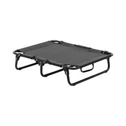 Cat and Dog Bed - 70.5 x 58 x 17 cm - steel / Teslin fabric - black