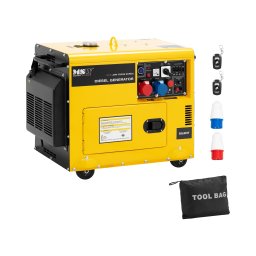 Diesel Generator - 6370 / 7500 W - 16 L - 230/400 V - mobile - AVR - Euro 5