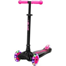 i-Glide 3 Wheel Kids Scooter (Black/Pink) - Pink;Black